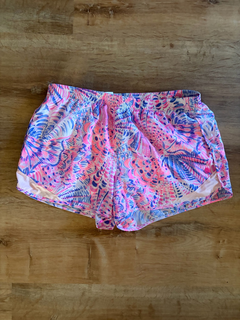 Lilly Pulitzer Luxletic Lined Running Shorts Size Large